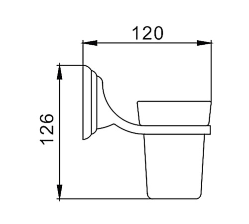 Стакан для ванной FRAP F1506, хром