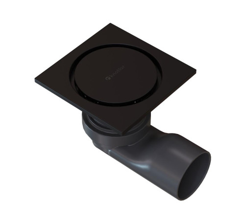 Душевой трап точечный Knotlor SDSC100BL, матовый черный