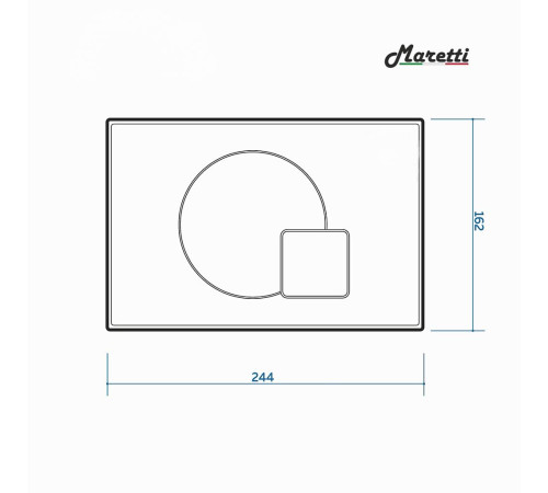Комплект Maretti 3 в 1: унитаз UM10PBM76-844, инсталляция AC11P5211, кнопка AC12EA-740