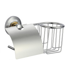 Держатель для туалетной бумаги и освежителя Savol S-L07151, сатин