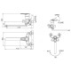 Смеситель для ванны Bravat LOOP F6124182CP-02L-RUS, хром