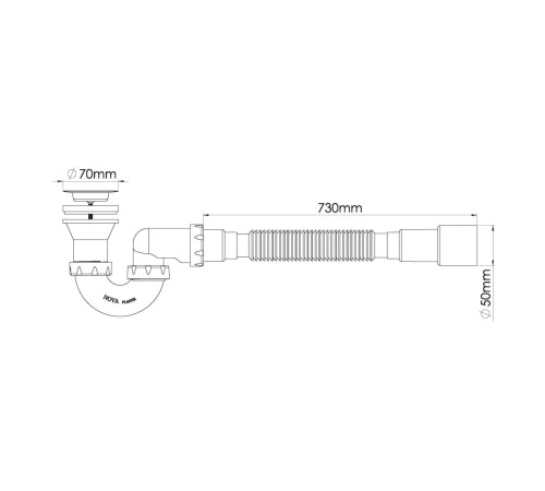 Сифон для душевого поддона Nova NV1620
