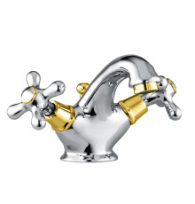 Смеситель для раковины Fiore MARGOT 26CO0622, хром/золото