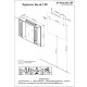 Комплект мебели для ванной Бриклаер БАЛИ 120V, венге/белый