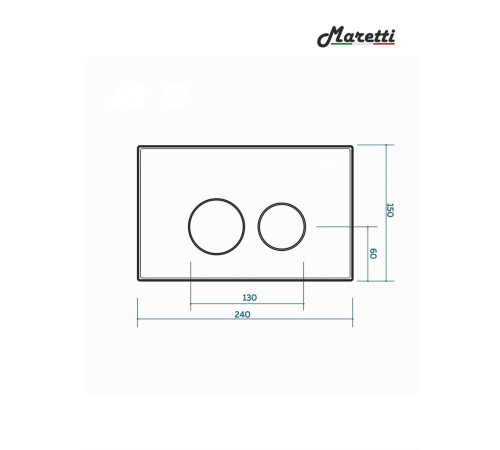 Комплект Maretti 3 в 1: унитаз CA10PBM29-844, инсталляция AC11P5211, кнопка AC12EA-015