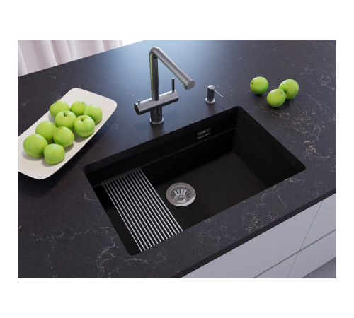 Кухонная мойка Grandex Aqua Comfort 500305, черный металлик