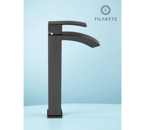Смеситель для раковины высокий FILARETE Waterfall FL6010BG, графит