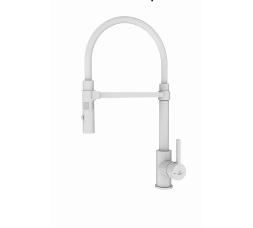 Смеситель для кухни Rose R133C, белый