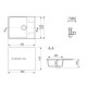 Кухонная мойка Ulgran Quartz Prima 605-04, платина