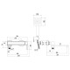 Смеситель для ванны Fmark FS8724-22A, хром