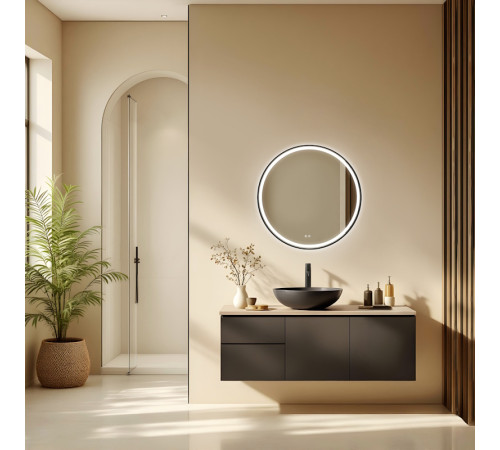 Зеркало Silver Mirrors Делуна/Deluna D700 2.2 (TX, алюм. профиль, цвет черный,подогрев, сенсорный выключатель)