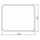 Зеркало RAVAL Призма Prz.02.1000x800.3-6K/W/RL, 100 см
