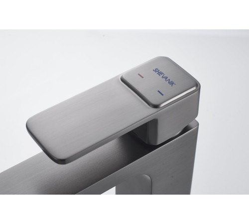 Смеситель для раковины Shevanik S9701T, оружейная сталь