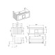 Тумба под раковину подвесная La Fenice Cubo FNC-01-CUB-B-90, белая