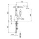 Смеситель для раковины Webert Alexandra AL831802065, бронза