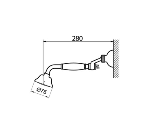 Душевой гарнитур Webert Shower Set AC0704010, золото