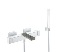 Смеситель для ванны Webert One-X OX850101741, белый/сталь