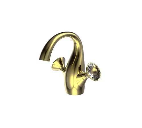 Смеситель для раковины Bravat Swan F14287G-ENG, золото