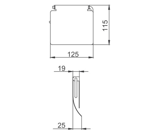 Держатель для туалетной бумаги FRAP F504, хром