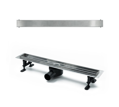 Душевой лоток (двухсторонняя решетка) TIMO Drain Protect DP20800-PG20800, сатин