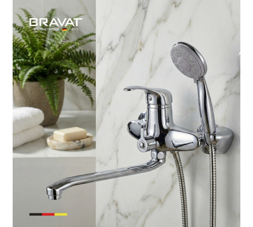 Смеситель для ванны BRAVAT F6804935CP-LB-SW, хром