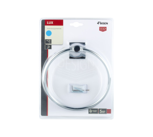 Кольцо для полотенец FIXSEN LUX CHROME FX-15011, хром