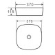 Раковина чаша Terminus Классик 02RN37x37x11W, белый