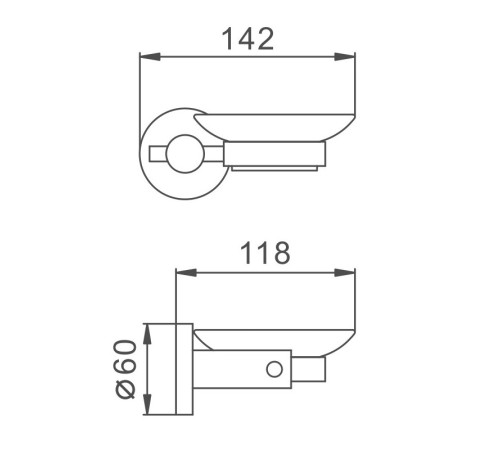 Мыльница Haiba HB8302, сталь