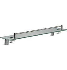 Полка стеклянная FRAP F30607, хром