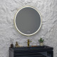 Зеркало Silver Mirrors Делуна/Deluna D800 2.2 (TX ,алюм. профиль, цвет золото, подогрев, сенсорный выключатель)