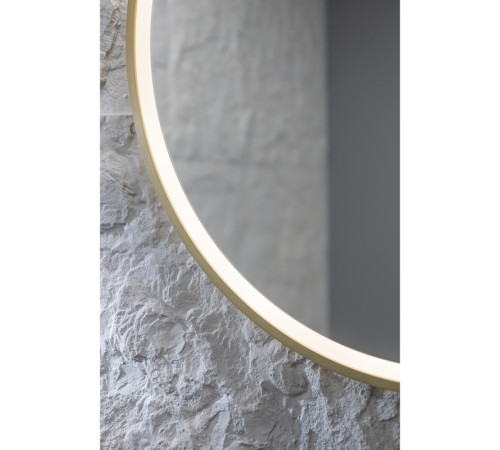 Зеркало Silver Mirrors Делуна/Deluna D800 2.2 (TX ,алюм. профиль, цвет золото, подогрев, сенсорный выключатель)