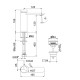Смеситель для раковины Webert Coral CO830102015, хром