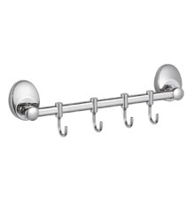 Планка с крючками для полотенец Haiba HB1615-4, хром