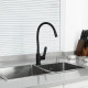 Смеситель для кухни с гибким изливом FRAP F4462, черный