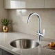 Смеситель для кухни с подключением фильтра Esko Kitchen K27, хром
