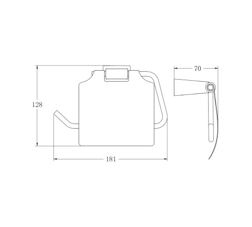 Держатель для туалетной бумаги BELZ B91503, белый