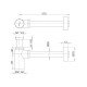 Сифон для раковины Webert AC0020794, матовое золото
