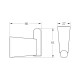 Крючок для ванной комнаты BELZ B91105-1, хром