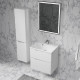 Тумба с раковиной подвесная RAVAL Вектор 60, белый