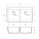 Кухонная мойка Rivelato AXEL X-90-2D, топаз