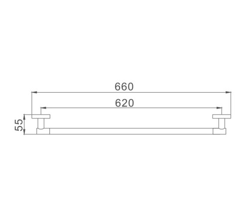 Полотенцедержатель D-Lin D251100, хром
