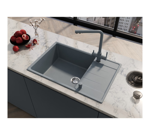 Кухонная мойка Grandex Aqua Topline 600212, серый
