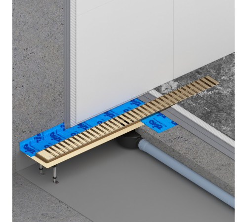 Душевой лоток TIMO Drain System DS230108/17, матовое золото