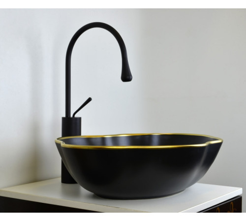 Раковина чаша Bronze de Luxe Black Orchid 1395, черный