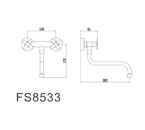 Смеситель для кухни Fmark FS8533, сатин