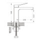 Смеситель для раковины Raffine F0199H, черный