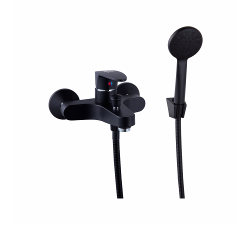 Смеситель для ванны PLstart PL3205-7, чёрный