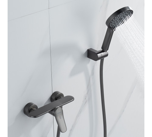 Смеситель для душа Shevanik S4716T, оружейная сталь
