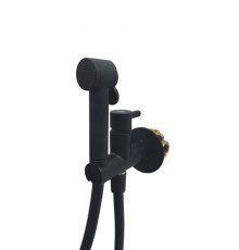 Гигиенический душ со смесителем Webert Elio EL870303560PVC, черный