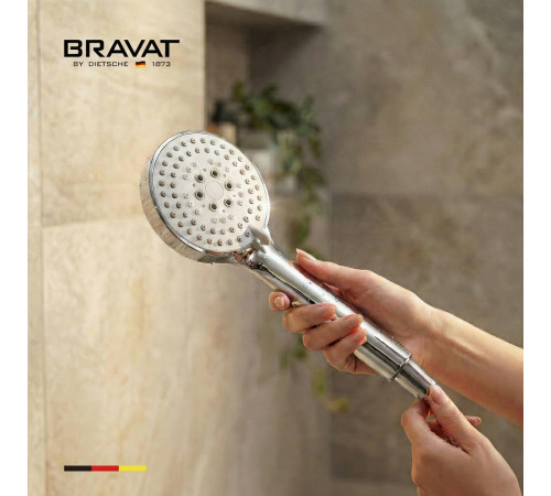Лейка для душа BRAVAT D2255CP-SW, хром
